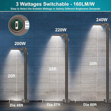240W LED Parking Lot Light 38400LM 5000K Dusk to Dawn Outdoor Flood Light with Adjustable Wall Pole Mount