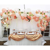 2Pack Artificial Peony Flower Garland - Silk Peony Garland With Pink And White Flowers For Wedding Party Table Decoration,6Ft/Strand
