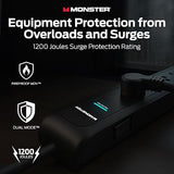 6ft Heavy Duty Black Power Strip Tower Surge Protector with USB Ports Bulk 24 Pack