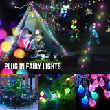Led String Lights Usb Plug In 19 Color Changing String Lights With Remote 21.3Ft 50 Led Multicolor Globe Fairy Lights Fo