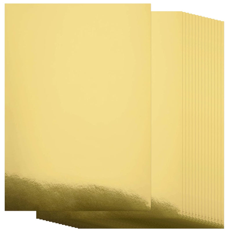 Metallic Gold Cardstock Paper, 60Pcs Of 8.5”X11” (250 Gsm) - Gold Paper Foil B