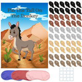 Pin The Tail On The Donkey Party Game With 60 Pcs Tails Large Donkey Games Poster For Kids Birthday Party Decorations Carnival Party Supplies Large Birthday Party Supplies Blindfolded Game