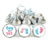 Chocolate Drop Labels Stickers, Gender Reveal Baby Shower Favor, Gender Reveal Stickers, Boy Or Girl, Fits Hershey'S Kisses Party Favors, Baby Shower Decorations, 0.75 Inches, Pack Of 180