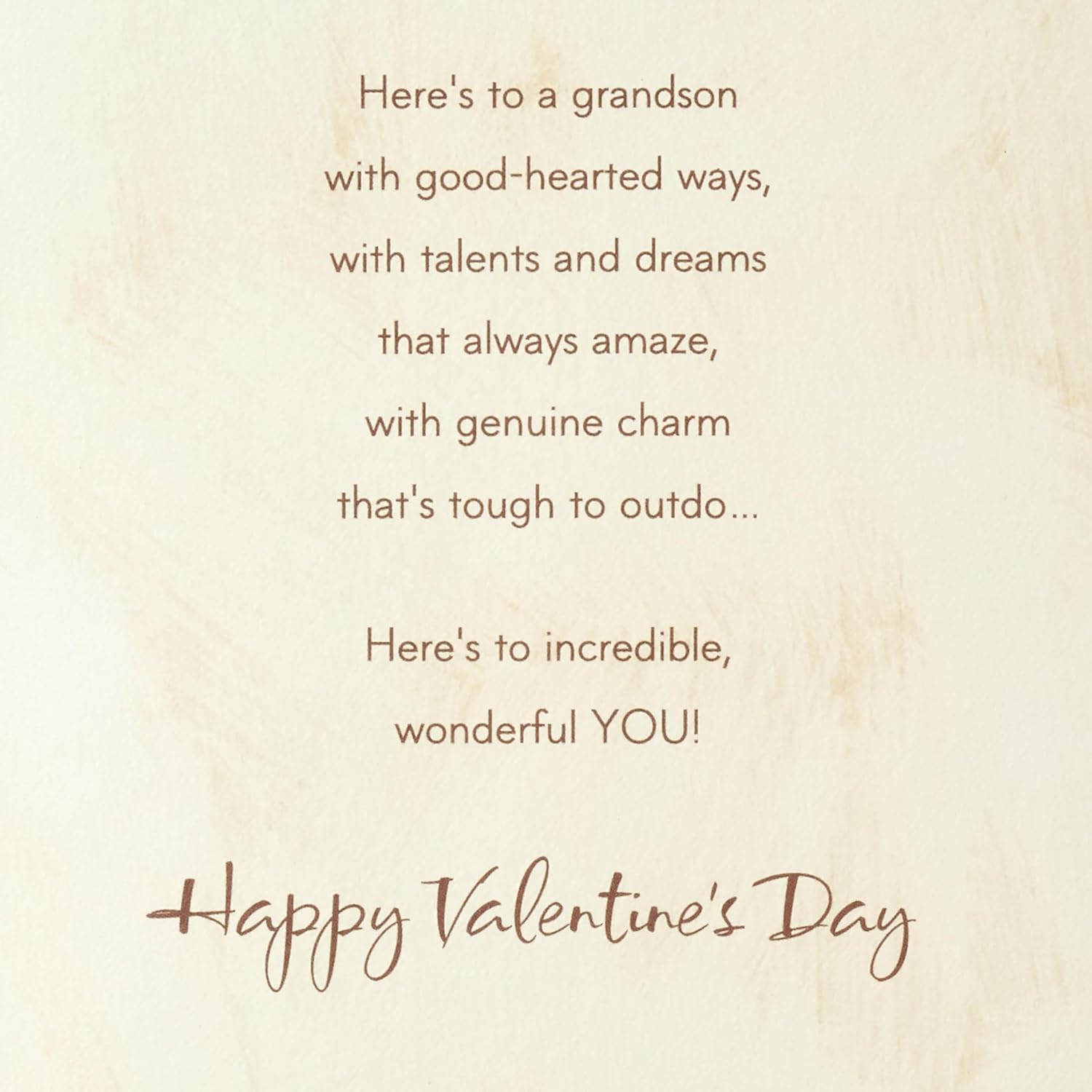Hallmark Valentines Day Card for Grandson (Wonderful You)
