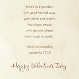 Hallmark Valentines Day Card for Grandson (Wonderful You)