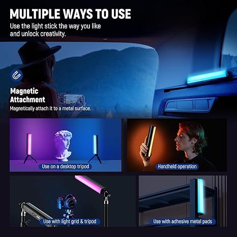 TL20C RGB Light Wand Magnetic Handheld LED Tube Light Bar 2500K 8500K for Vlog TikTok YouTube