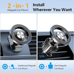 MagSafe Car Mount, 20 Strong Magnets, 360° Phone Holder for iPhone 15/14/13/12