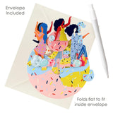 SANTORO Pirouette - 3D Pop Up Birthday Card - Girls Just Wanna Have Fun - Bridesmaid Proposal, Dancing Collectable Card - Birthday Gift, Celebration Card - For Her, For Best Friend, For Mom, For Sister, For Bride