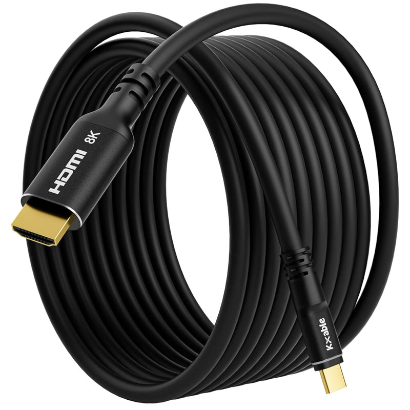 Usb C To Hdmi 2.1 Cable 30 Feet, Usb 3.1 Type C To 8K Hdmi Cable, (8K@60Hz,4K@