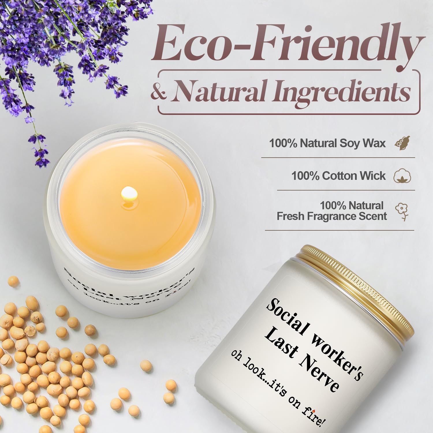 Social Worker Gifts For Women Men, Funny Social Work Month 2025 Gift, Appreciation Gift For Social Worker Birthday Retirement Graduation, Social Worker’S Last Nerve Candle For Lcsw Msw Acws