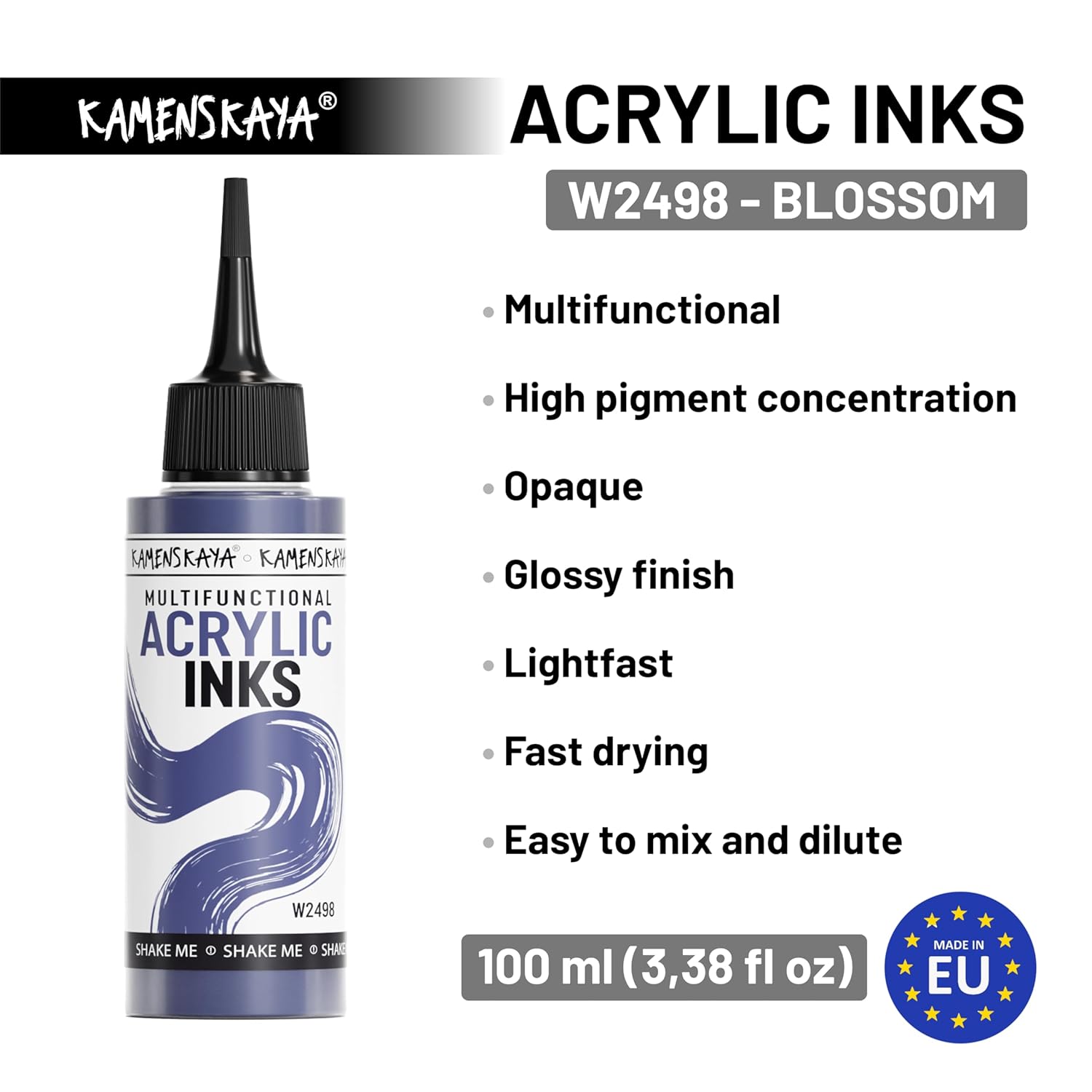 Acrylic Inks For Artists - 'Blossom' Acrylic Ink, 3.38 Fl Oz (100 Ml)