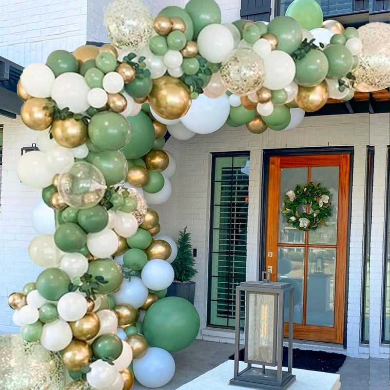 Sage Green Balloon Garland Kit Arch Oh Baby Shower Olive Matte Differe