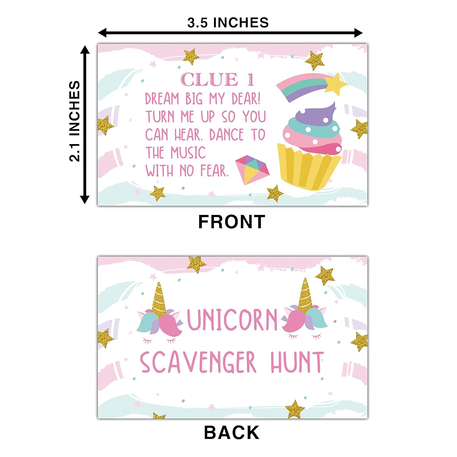Birthday Treasure Hunt Clues Game Cards, Birthday Party Scavenger Hunt Card Game(15 Cards With Colourful Envelopes), Indoor Ourdoor Children'S Day Party Activities, Birthday Party Decorations(02)