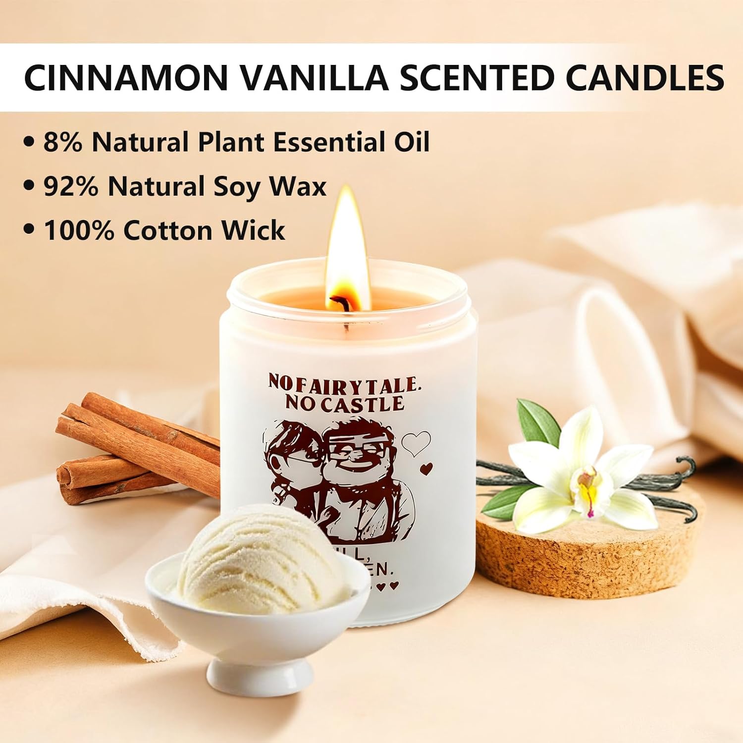 My Queen Anniversary Candle For Wife - Romantic Rose Scented Gift For Valentine‘S Day, Birthday - 7Oz Soy Wax Aromatherapy Candle