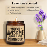 Scented Candle Gifts For Women - Inspirational, Cheer Up Gift For Her, Him - Gag Gifts For Friend, Coworker, Congratulations, Graduation, Passed Exam, New Job Present, Mom Mothers Day Gift