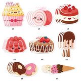 32 Pcs Valentine Cards Cute Scented Valentine Cards For School 8 Patterns Sweet Cupcake Valentines Day Card For School Classroom Exchange Gifts