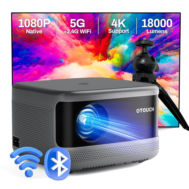 [Electric Focus] Projector Native 1080P 18000Lm 5G Wifi Bluetooth 5.2 Projecto