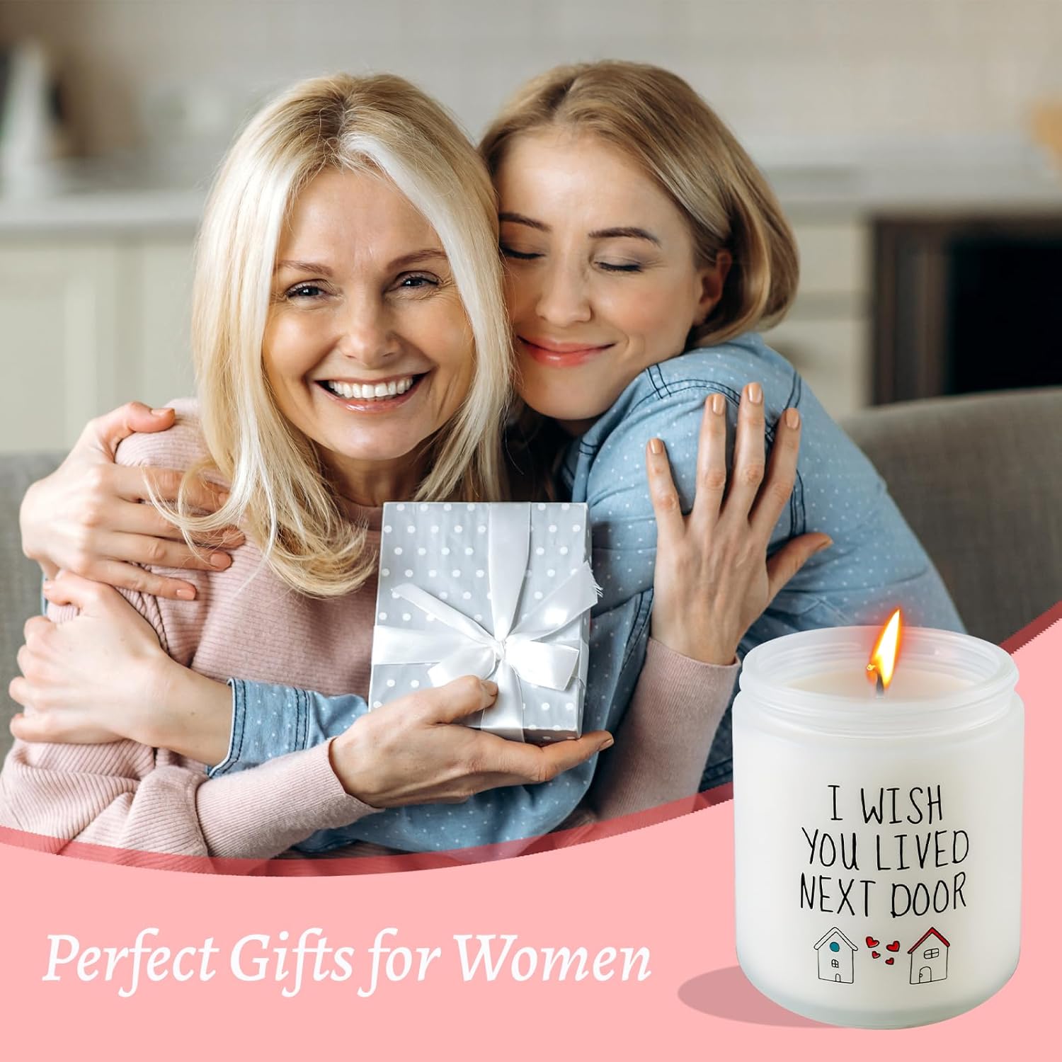 Valentines Day Gifts For Her, Galentines Unique Day Friendship Gift For Women, Friend, Sisters, Bff, Bestie, Mothers Day Gift, 9Oz Funny Lavender Scented Candle