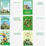 Happy St. Patrick'S Day Cards With Envelopes & Stickers 20 Pcs For Kids And Adults Irish 4X6 Inch Blessings Message Inside 10 Designs Shamrock Lucky Day Religious Saint Patricks Day Cards