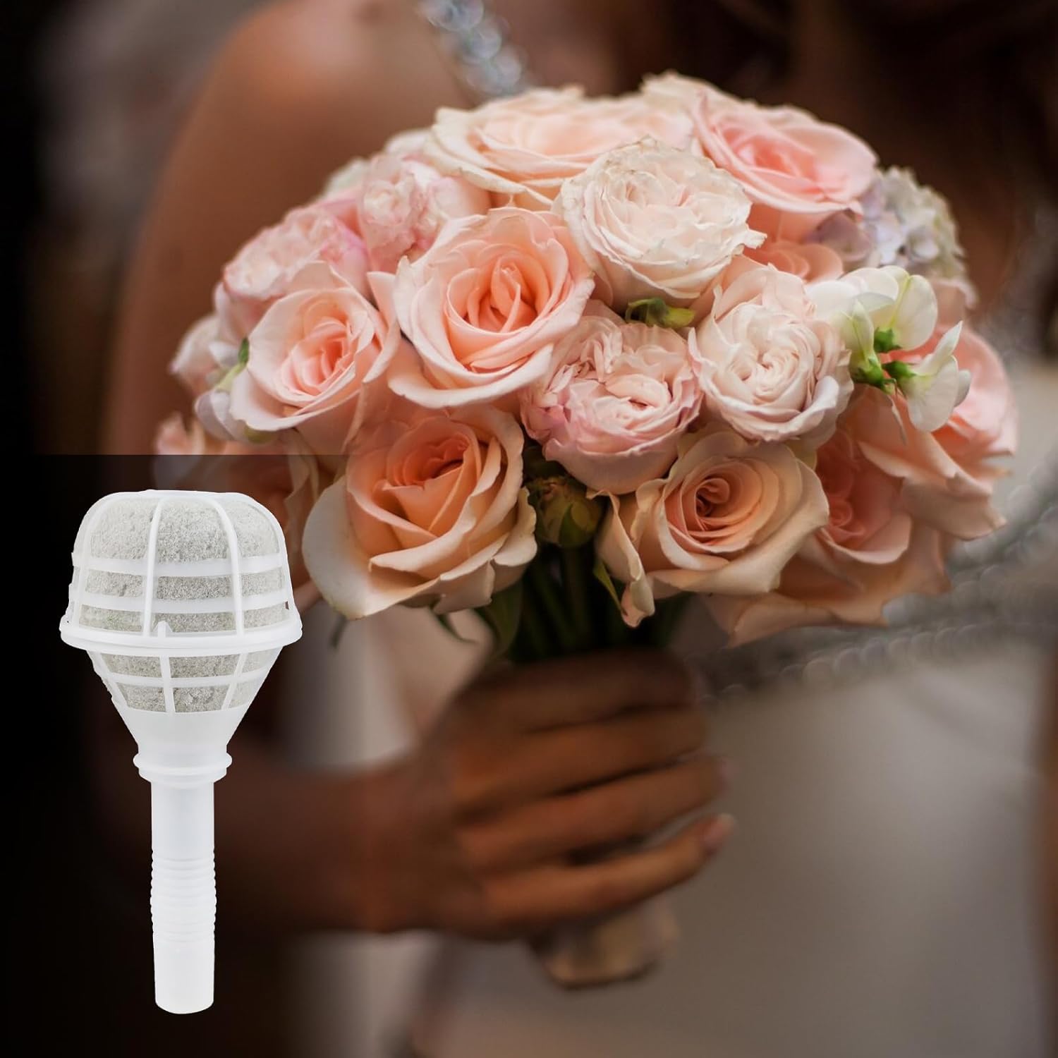 2Pcs/Set Bouquet Holder Bridal Bouquet Handle Flower Arrangement Rack For Wedding Party Holiday Art Decoration