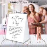 Don'T Say Baby Game For Baby Shower Clothespin Game, One 5X7 Coated Paper Sign And 50 Natural Clothespins, Minimal Style, Gender Neutral -Ndsbb09