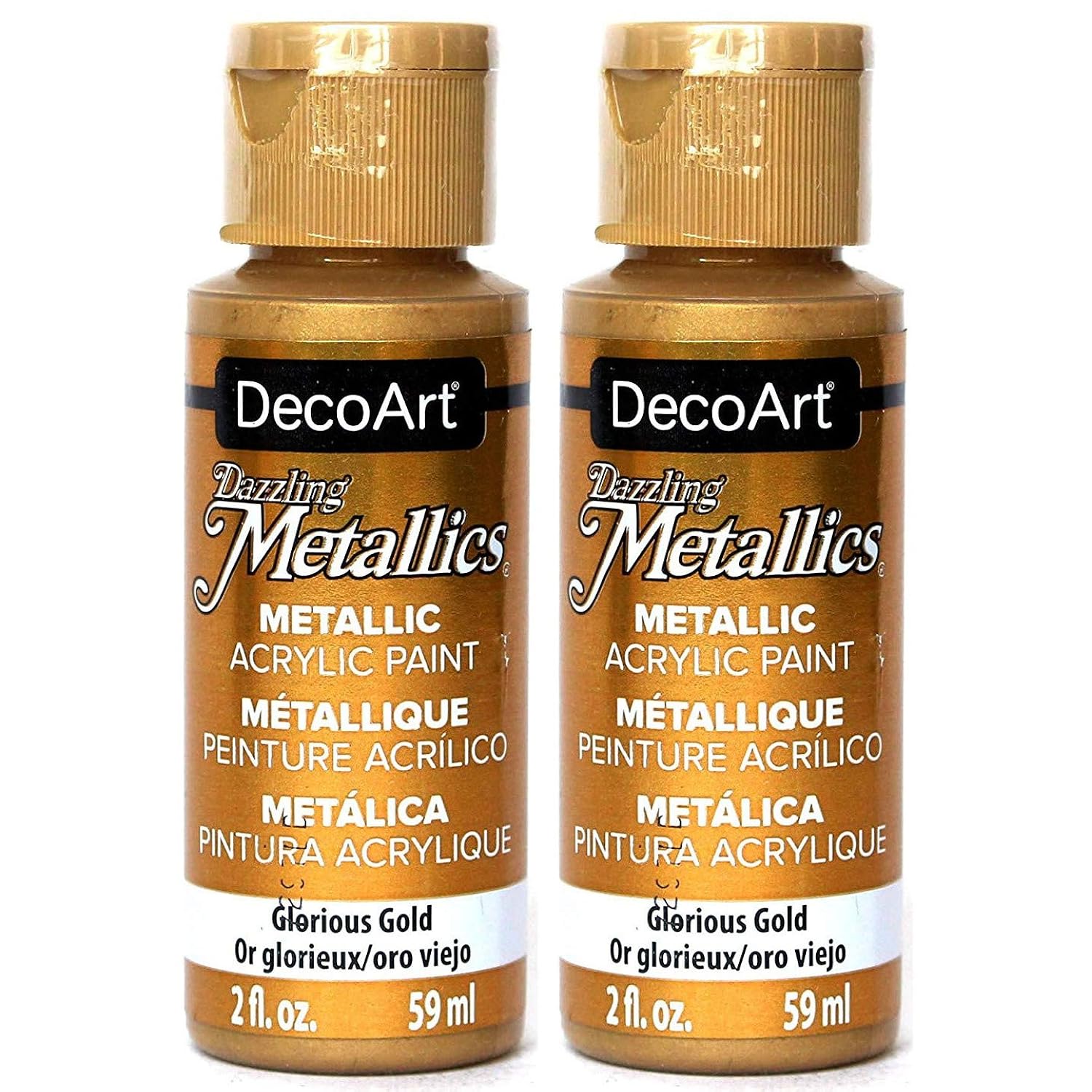 Dazzling Metallics Acrylic Paint 2oz-Glorious Gold