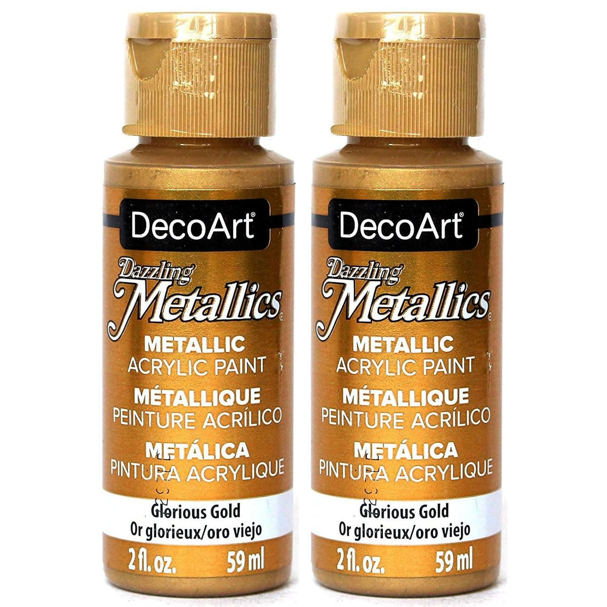Dazzling Metallics Acrylic Paint 2oz-Glorious Gold