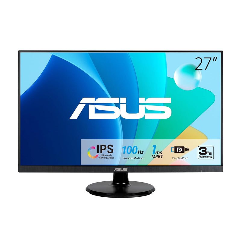 ASUS 27” 1080P Eye Care Monitor (VA27DQF) - IPS, Full HD, Frameless, 100Hz, 1m