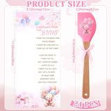 24 Pack Pink Baby Shower Party Favor Gifts Silicone Spatula Gift Heat Resistant Scraper With Twines Mixing Cooking Baking Kitchen Return Gifts For Girl Guests Return Gender Reveal