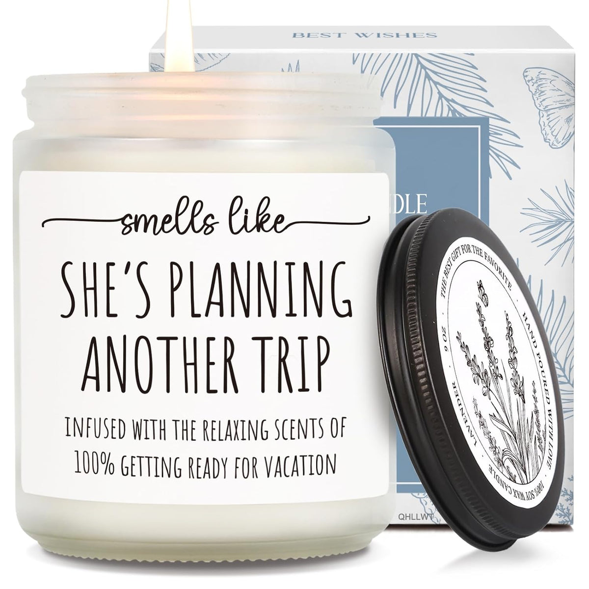 Best Travel Candle Gifts For Women, Smells Like Shes Planning Another Trip, Unique Candles For People Who Like Travel, International Traveler Planner Vacation Retirement Candles Gift Idea-32