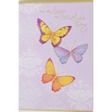 For My Sister On Mother'S Day With Butterflies - You'Re A Caring Presence For Your Family And I Feel Fortunate Just Knowing You'Re There For Me, We Can Be There For Each Other