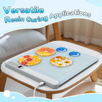 Resin Heating Mat, Graphene Silicone Heating Pad For Resin Molds Casting, Uniform Heating & 2H Fast Curing & Auto-Off Resin Curing Dryer Machine With Timer (Excluding Resin Materials & Molds)