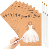 50 Sets Guess The Dress Bridal Shower Games Include 50 Guess The Dress Card Bridal Shower Game Wedding Shower Games And 50 White Sketching Pencils For Bridal Shower Wedding Party Favors