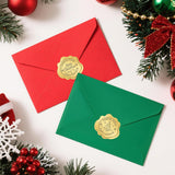 Christmas Embossed Stickers - 300Pcs 1.5 Inch Gold Merry Christmas Sticker Self-Adhesive North Pole Stickers Xmas Card Sticker For Envelope Seals Cards Ornaments Crafts