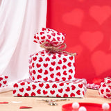 Valentine'S Day Tissue Paper, Romantic Red Hearts Design Wrapping Tissue Paper For Holiday Gift Bags, Packaging, Art Crafts, Wedding, Anniversary Decor, 19.5 X 25.9 Inches, 20 Sheets