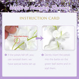 12 Pack Light Purple Wisteria Hanging Flowers, 3.44 Ft Fake Hanging Flowers, Artificial Wisteria Garland Vines For Wedding Room Backdrop Outdoor Patio Garden Decoration