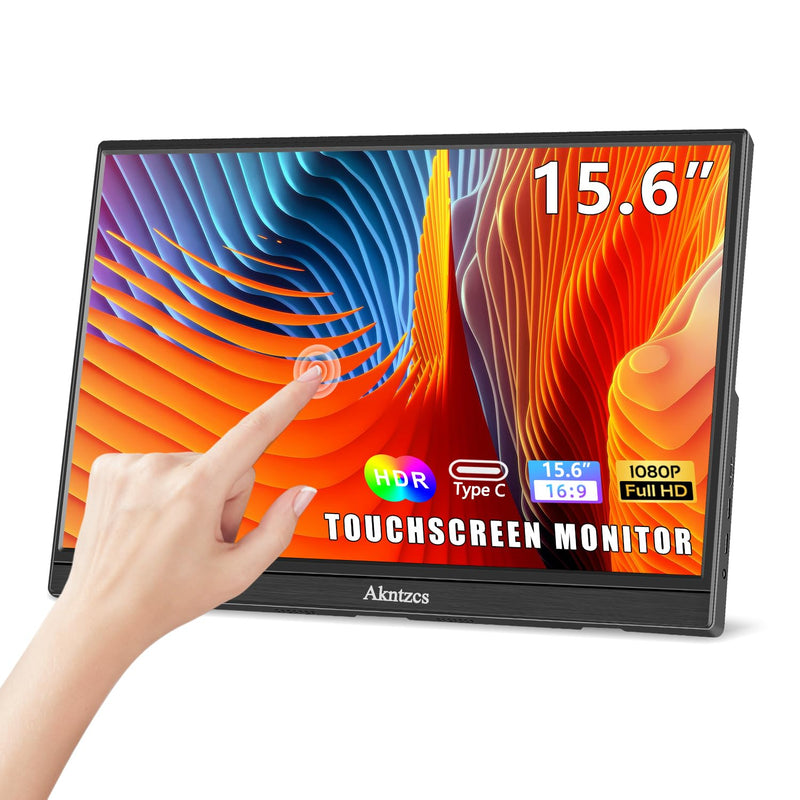 Touchscreen Portable Monitor, 15.6 Inch Full Hd 1920X1080P Touchscreen Monitor