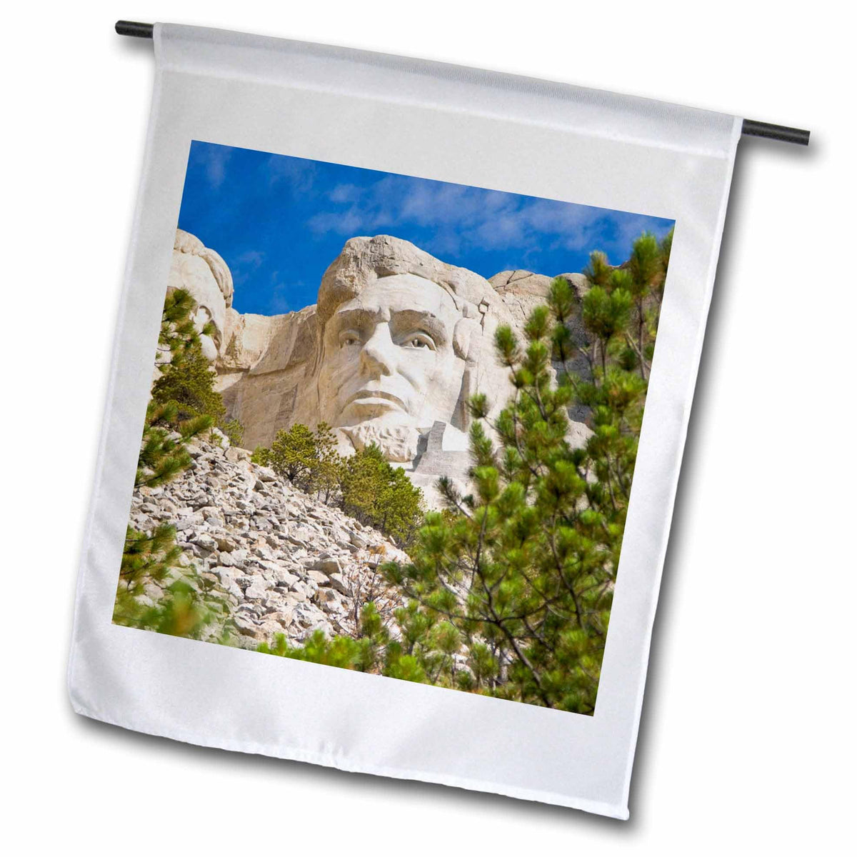 3dRose Abraham Lincoln, Mount Rushmore, South 12 x 18 inch Garden Flag