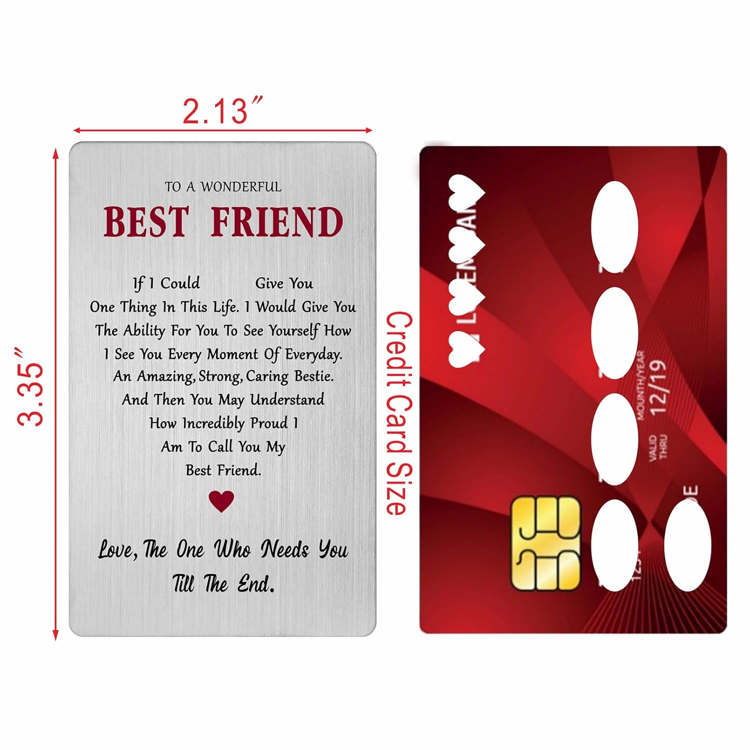 Best Friend Valentines Day Card, Gift For My Best Friend Birthday Wedding Friendship Long Distance Easter Card