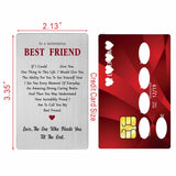 Best Friend Valentines Day Card, Gift For My Best Friend Birthday Wedding Friendship Long Distance Easter Card