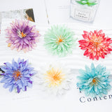 12Pcs Artificial Chrysanthemum Flowers Heads,2.95 Inch Faux Flowers For Home Decor, Stemless Fake Chrysanthemum Heads For Diy Wedding Table Garden Party Decor (Blue)