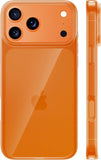 iPhone 17 Pro Crystal Orange Case 6.3 Inch Anti Yellowing Protective Cover