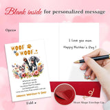 Mothers Day Card From Dogs - Heartfelt Greeting Card For Dog Moms Mother'S Day Card For Mom Funny Mothers Day Gift Cards For Mom Grandma