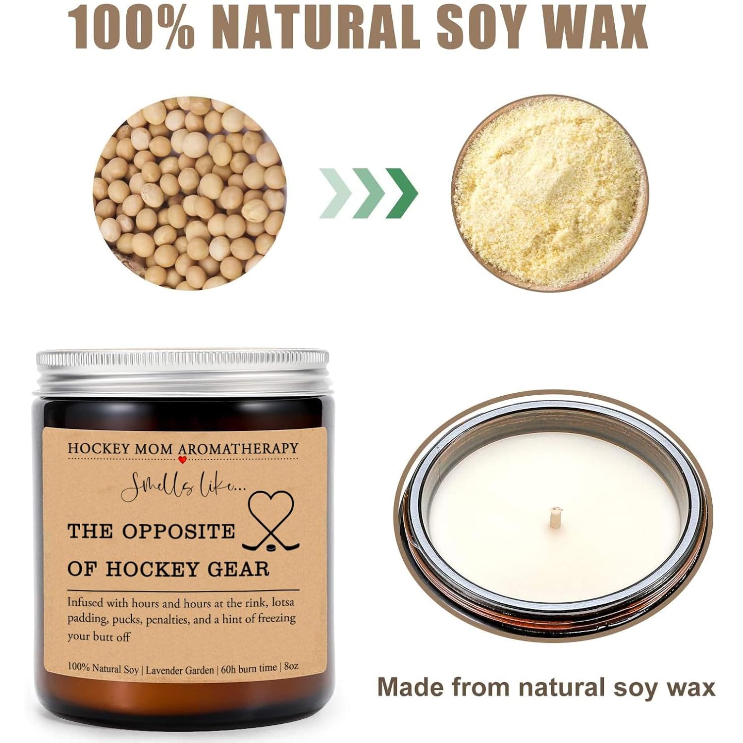 Hockey Mom Candle - Hockey Team Mom Gift - Unique Birthday & Mother'S Day Gift
