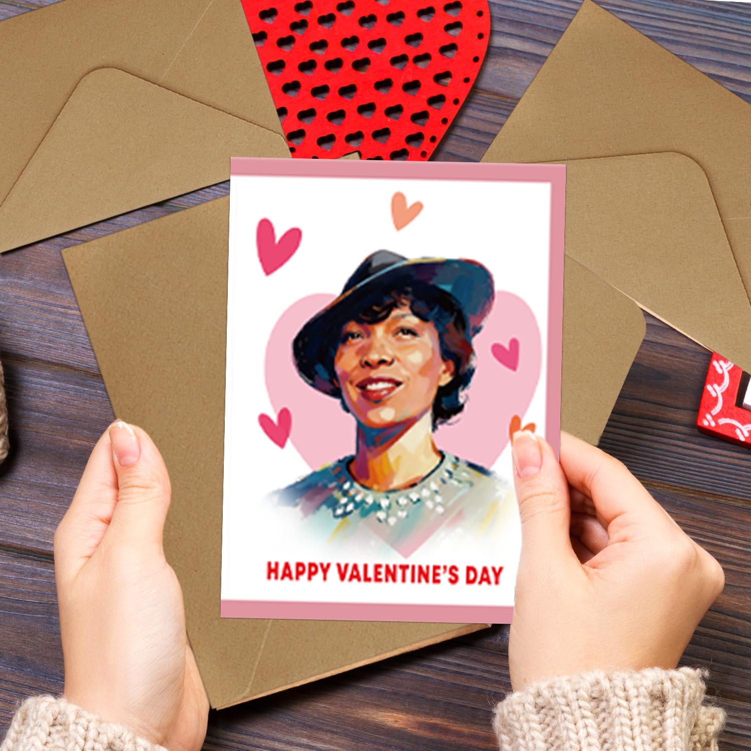 Black History Month Valentine'S Day Cards - 24Pcs African American History Valentine Greetingcards, Classroom Party Favors, Valentine Days Gift For Student Exchange Card