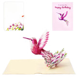 3D Pop-Up Card - Unique Design Pop Up Birthday Card For Women, Daughter, Sister - Mothers Day Card For Mom - A Thoughtful Expression Of Fondness Or Love (Hummingbird)