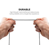 2 Pack 6FT USB C to USB C Braided Metal Charging Cable Ultra Durable Gunmetal