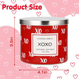 Valentines Day Candle - 14 Oz Champagne Scented Candle, 3 Wicks Large Jar Candles Gift For Wedding Engagement Party, Anniversary Candles Gifts For Girlfriend Wife Couples
