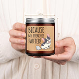 Candles, Frenchie Gifts For Women, Men - Funny Bulldog Gifts For Frenchie Owners, Bull Dog Dad, Bull Dog Mom - Cute Valentines Day, Birthday Present For Bulldog Lover - Lavender Scented Candles