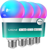 A21 Smart LED Light Bulb 4 Pack Tunable White and Dimmable Wi-Fi Enabled Works with Alexa and Google Home